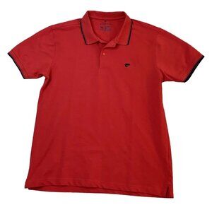 Ruggers Polo Golf Rugby Red Shirt Mens Size Medium 100% Cotton
